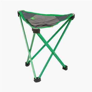 Highlander Ayr Folding Tripod Stool Green/Grey